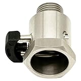 Steckkupplung Edelstahl für Kärcher AVS 11 mm Stecknippel 3/8' Außengewinde drehbar mit Splint Hochdruck Adapter für AVS-System kompatible Hochdruckreiniger