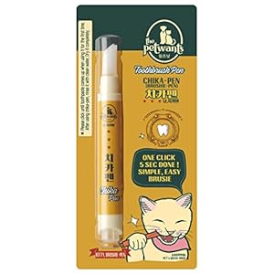 Cat Toothbrush Toothpaste Dental Care – All in One Kit, Cat Toothpaste in Toothbrush, Cat Tooth Whitening & Cleaning, Cat Oil for Healthy Gums (1 Pack, 1 Count)