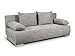 Produktbild Schlafsofa Naki - Sofa mit Schlaffunktion und Bettkasten, Bettsofa, Couchgarnitur, Couch, Sofagarnitur, Bett (Grau + Grau (Alova 10 + Berlin 01))