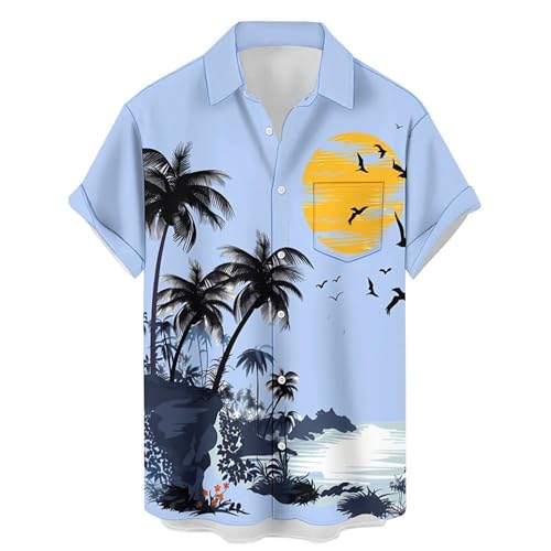 Chemise homme manches courtes hawaïenne pour vos journées d'été