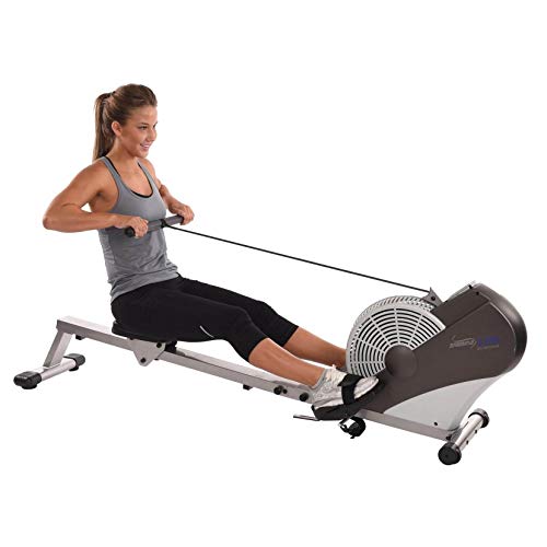 Image of Stamina ATS Air Rower Machine with Smart Workout App - Foldable Rowing Machine with Dynamic Air Resistance for Home Gym Fitness - Up to 250 lbs Weight Capacity