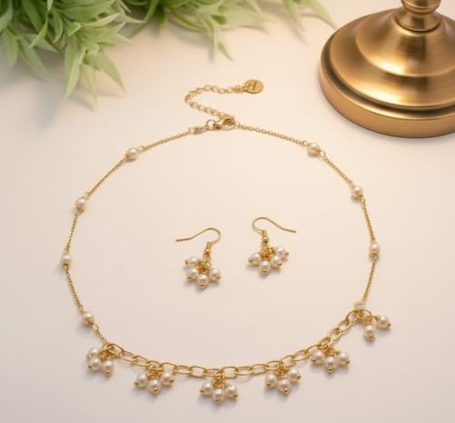 meryCraft Gold Finish Seed Loreals Pearl Beads for Jewellery Making, Jhumki & Necklace Making, Beading,Embroidery & Art&Crafts,Size: 3 Mm Pack of 20 Grms