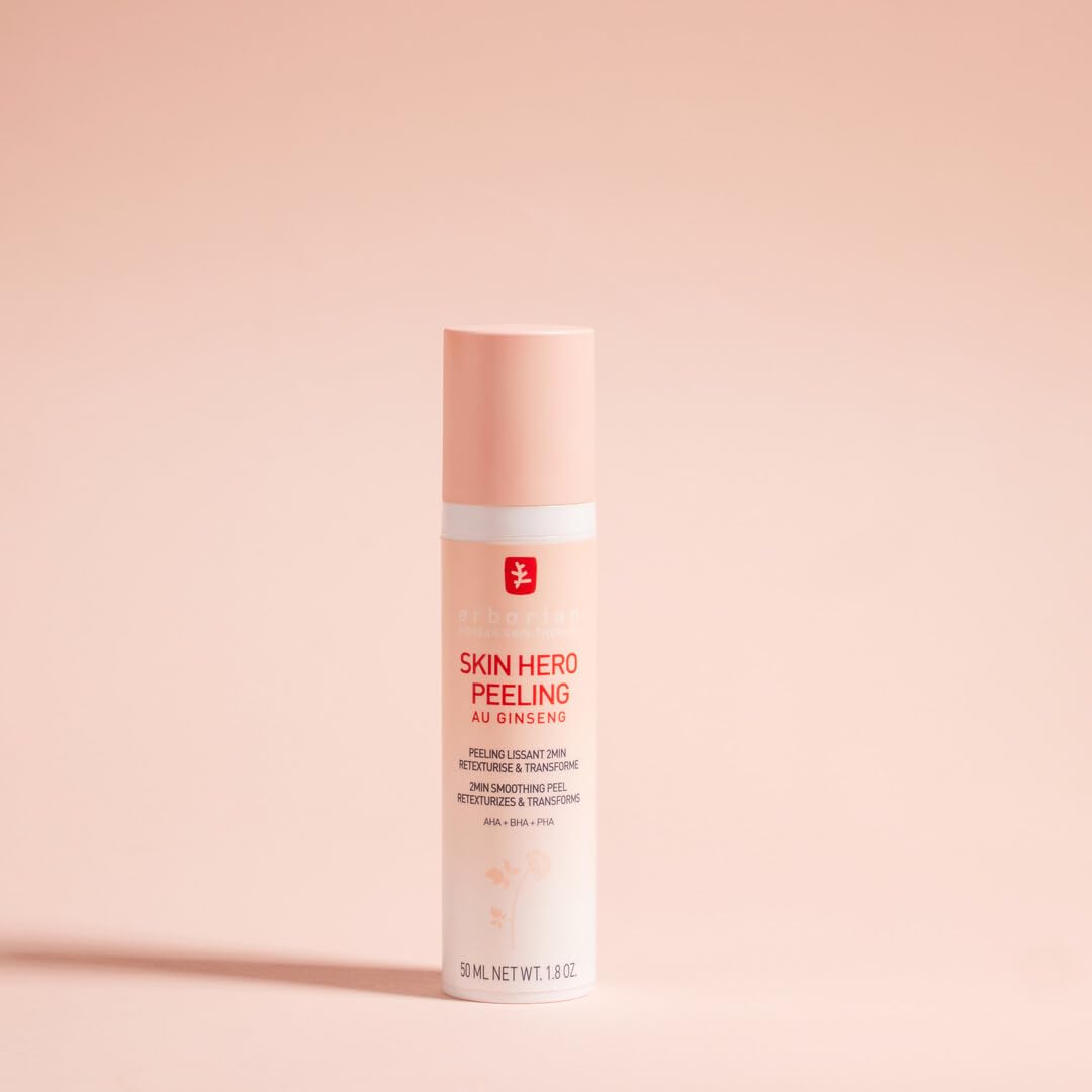 Erborian - Skin Hero Peeling – Sanfte Hauterneuerung in 2 Minuten – Glatte und strahlende Haut dank einfacher Anwendung einmal wöchentlich abends – Für eine natürliche Hauttransformation