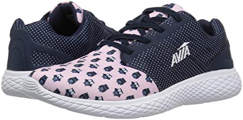 Avia Girl's Avi-Kismet Sneaker, True Navy/Lilac Shadow/White, 12 Medium Us Little Kid #TOP6