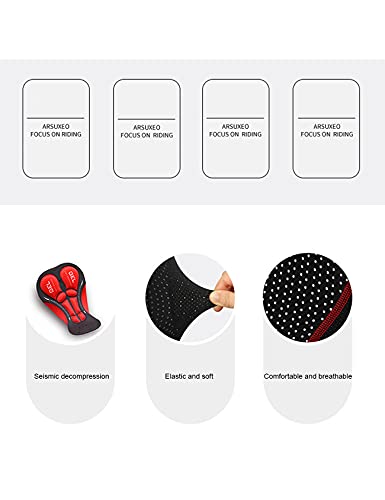 Pantalones Cortos de Ciclismo para Hombre Bestgift XXL miniatura 4