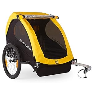 Burley Bee 2 Seat Children’s Bicycle Trailer in Yellow