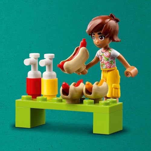 Image of LEGO Friends Hot Dog Food Truck Toy Set with Mini-Dolls 42633