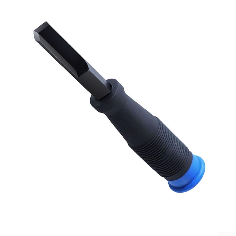 DAZZLEEX Ciseau à bois HSS à angle droit - Burin à trou traversant - Pour menuisier - Longueur : 180 mm