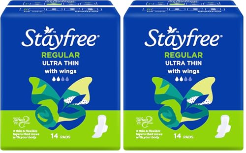 Stayfree Ultra Thin Regular Pads With Wings 28 Pack