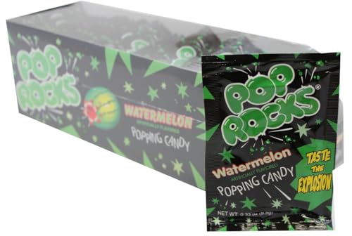 Pop Rocks Watermelon, 24 Pack, Popping Candy, Fun Candy For