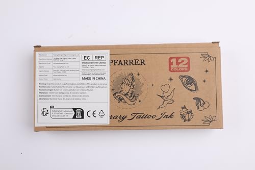 Pfarrer Temporary Tattoo Kit12 Bottles Color Temporary Tattoo Ink,49 Big Pcs Stencils Kit For Body Paint Diy Fake Tattoos For Kids thumb #7
