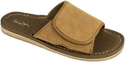 Panama Jack Mens Sandal,Premium Slide Sandal With Adjustable Strap,Arch Support,Brown,Men's Size 10 To 11 #TOP30