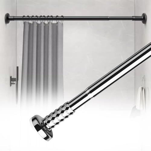 50-80cm 110-190cm つっぱり棒 強力 突っ張り棒 ジャッキ式超強力タイプ カーテン つっぱり棒 耐荷重40-100KG ドリル不要 室内 屋外 調節簡単 室内 屋外 物干し竿 洗濯干し 布団干し 直径27mm (Color : Stainl