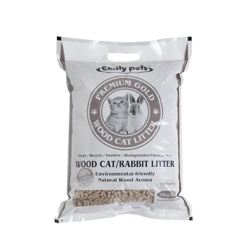 Emily Pets Pine Wood Cat Litter for Cats and Rabbit (10 L) رمل فضلات القطط