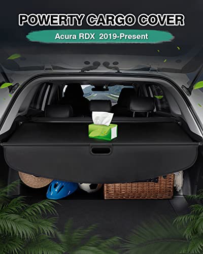 Image of Powerty Cargo Cover for 2019-2026 Acura RDX Accessories, Canvas