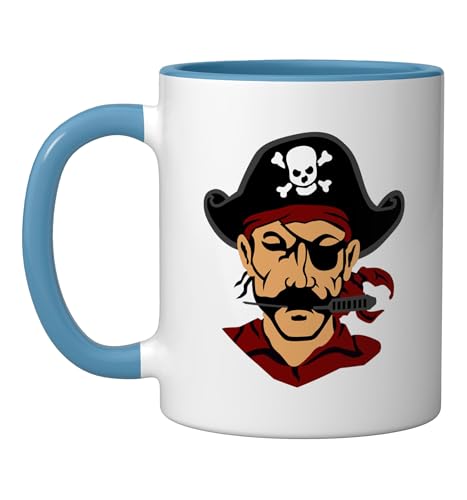 Pulaski County High School Maroons Ceramic Mug, Blue/White, 11oz