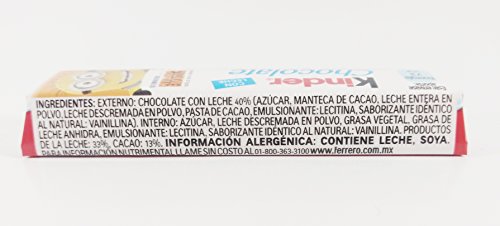 Pack Of 3 Vero Mango, Chili Covered Mango Flavored Lollipops, 40 Pieces Authentic Mexican Candy With Free Chocolate Kinder Bar Included Valentine's Day #TOP5