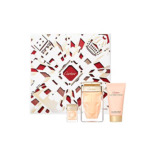 Cartier La Panthere for Women 3 pieces Hard Box Set (2.5 Eau De Parfum Spray/ 1.6 Perfumed Body Lotion / 6ML Miniature) Cartier La Panthere for Women 3 pieces Hard Box Set (2.5 Eau De Parfum Spray/ 1.6 Perfumed Body Lotion / 6ML Miniature)