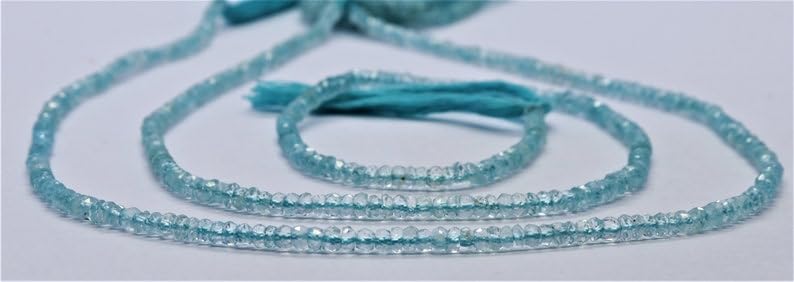 Perles aigue-marine naturelle taillée de haute qualité pour collier - 4