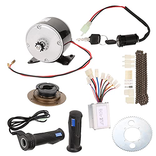 SPYMINNPOO Kit de motor de bicicleta, 9 peças/conjunto 250 W 24 V conjunto de motor de escova para b