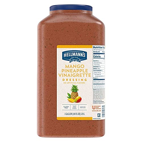Hellmann's Mango Pineapple Vinaigrette Salad Dressing Jug Gluten Free, No