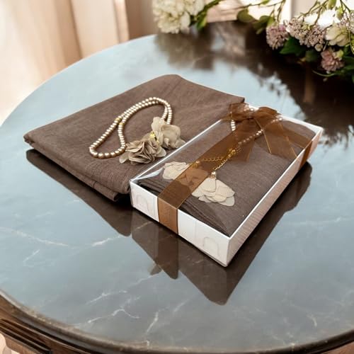 SAIKA 4 PCS Muslim Women Soft Premium Hijab, Scarves Shawl, Long Scarf Wrap, Scarves with Gift package, Islamic gift for her3