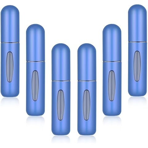 IMPORX 6PACK Perfume Travel Refillable: Spray Bottle Travel Essentials for Women Mens Travel Perfume Atomizer Refillable Travel Accessories Cologne Travel Bottle Refillable Cover