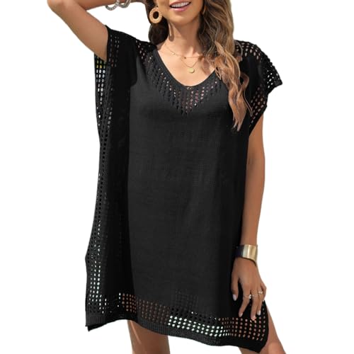 【Stile alla moda】 Stile semplice ed elegante, facile da abbinare a scarpe e borse, mai fuori moda, può essere abbinato a bikini estivi, gonne da spiaggia, costumi da bagno e pantaloncini estivi.
