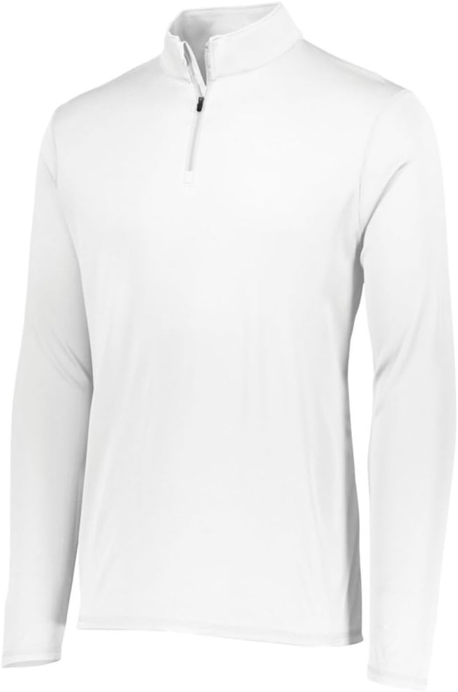 Augusta Sports Youth Attain 1/4 Zip Pullover, White, Medium