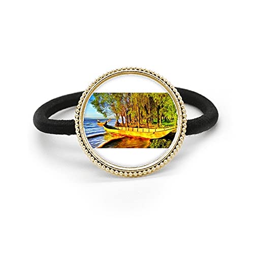Tocado de moda Seaside Ark con coletero Art Deco de metal plata como regalo exclusivo