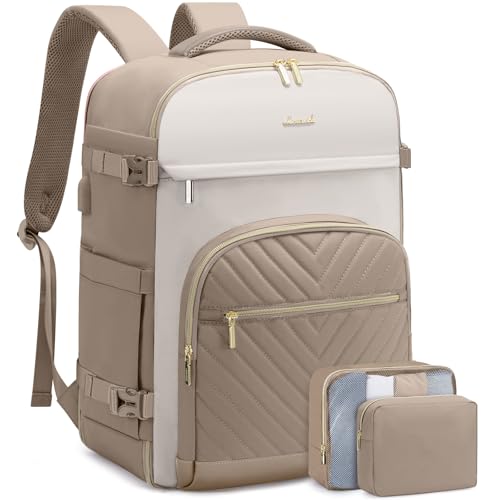 LOVEVOOK Travel Backpack for Women,40L Carry On Backpack for Airplanes,17.3 Inch Laptop Personal Item Travel Bag