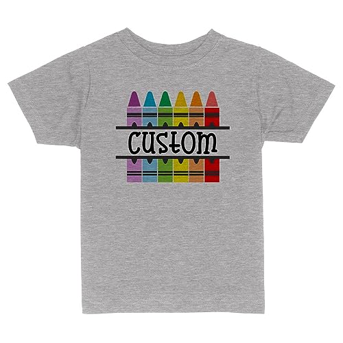 Back to School Custom Name Personalized Toddler Kids T-Shirt