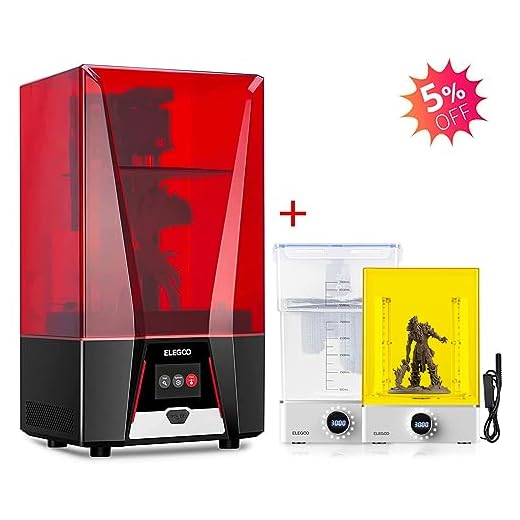 ELEGOO Saturn 2 MSLA 3D Printer and ELEGOO Mercury XS Bundle with Separate Washing and Curing Station