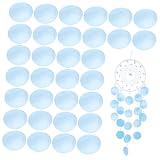 Gatuida 100 Piezas Rodajas De Concha De Fritillaria Conchas Azules Claros Simple Colgantes De Conchas Planas Vistoso Cuentas De Concha Azul Receptor De Conchas Pálido Caparazón