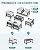 SERWALL HDPE Outdoor Furniture Set, 7 Piece All Weather Wood-Like Outdoor Sofa Sectional Couch, Grey Patio Furniture Set with Khaki Cushions