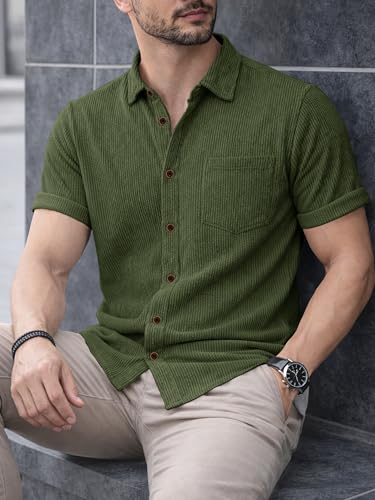 Image of Noble Monk Men's Polyester Regular Fit Solid Casual Shirt |Half Sleeve | |Stylish Shirt