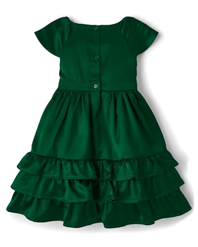 Gymboree,and Toddler Short Sleeve Dressy Special Occasion Dresses,Green Forest,12-18 Months3
