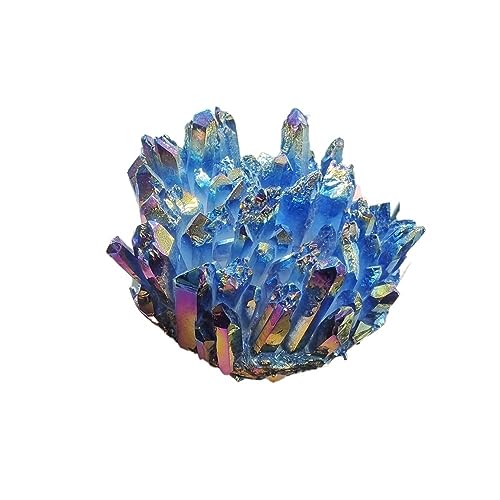 Cluster de quartz arc-en-ciel 450-500g pour décor d'aquarium