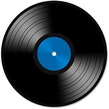 MAGNET 4x4 inch Round VINYL RECORD Sticker - decal lp funny dj music old school record Magnetic vinyl bumper sticker sticks to any metal fridge, car, signs