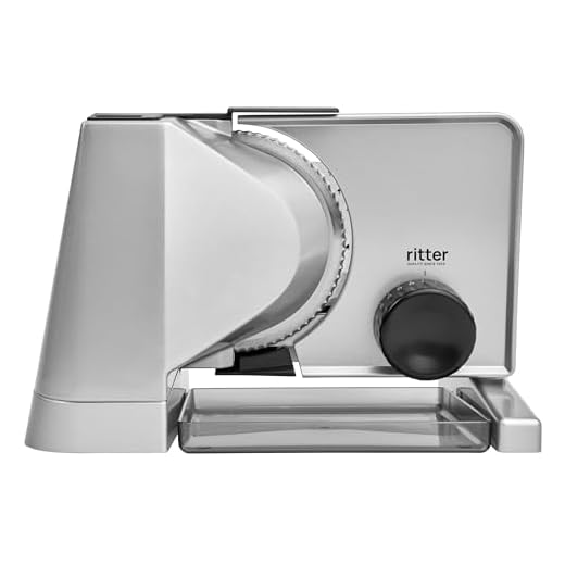 ritter solida 4 Duo Plus, Elektrischer Allesschneider & Brotschneidemaschine aus Vollmetall, Made in Germany