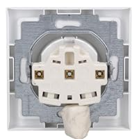 Busch-Jaeger future® linear Komplett-Set: 20 EUCKS-84 SCHUKO Schutzkontakt-Steckdose mit erhöhtem Berührungsschutz (Safety+) + 1721-84K Abdeckrahmen 1-fach, studioweiß – Ansicht 4