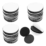 pson 30Pcs 1.5 Inch Black Sticky Adhesive Dots, Round Hook and Loop Fasteners, Double Sided Self Adhesive Tape for Home Office Wall Mounting, Carpet Gripper, Industrial Strength Nylon