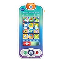 VTech Swipe & Discover Phone - Interactive Educational Pretend Phone for Kids - 537603 Multicolor 24.1 x 15.0 x 4.5 cm