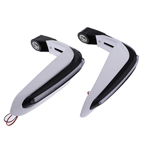 Kokiya 1 Par de Protetor de Mão de Motocicleta com Capa Protetora Universal de, Branco