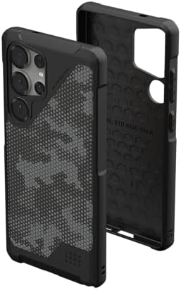 Urban Armor Gear UAG Metropolis LT [MagSafe Compatible] Samsung Galaxy S25 ULTRA case cover [18 Feet Drop tested] - Micro Hex Camo Graphite