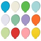 360 Pcs Balloons Paper Balloon Cutouts 3.9 Inch Assorted Colors Die-Cut Hot-Air Balloon Shapes for Classroom Bulletin Boards, DIY Crafts, Party & Office Decoration