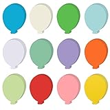 360 Pcs Balloon Cutouts Paper Balloon Shaped Cut-Outs Colorful Hot Air Balloon Die...