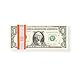Self-Sealing Currency Straps - Pack of 100 Orange Bands for $50 Bills - Securely Organize and Transport Your Cash