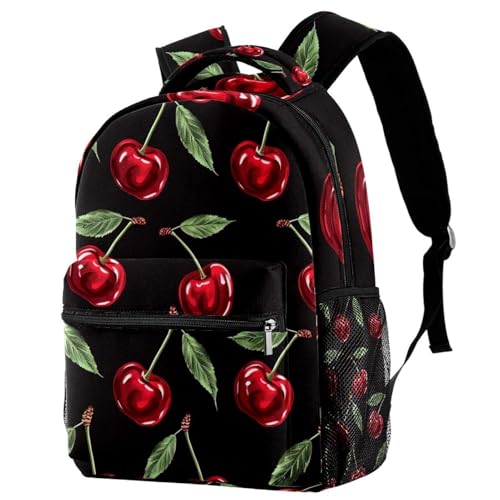 Sac à dos de voyage Campus noir cerise pour filles et garçons