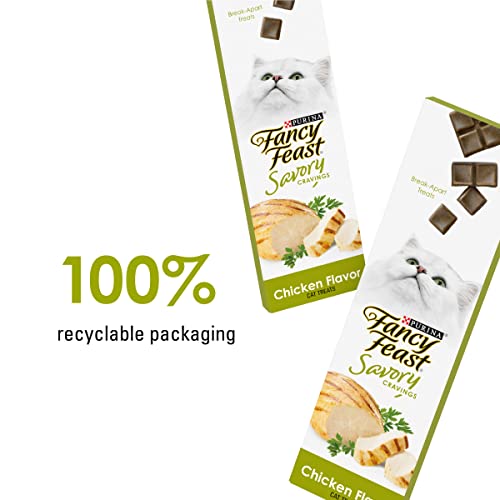 Fancy Feast Purina Savory Cravings Chicken Cat Treats, 3 oz Box - image 9
